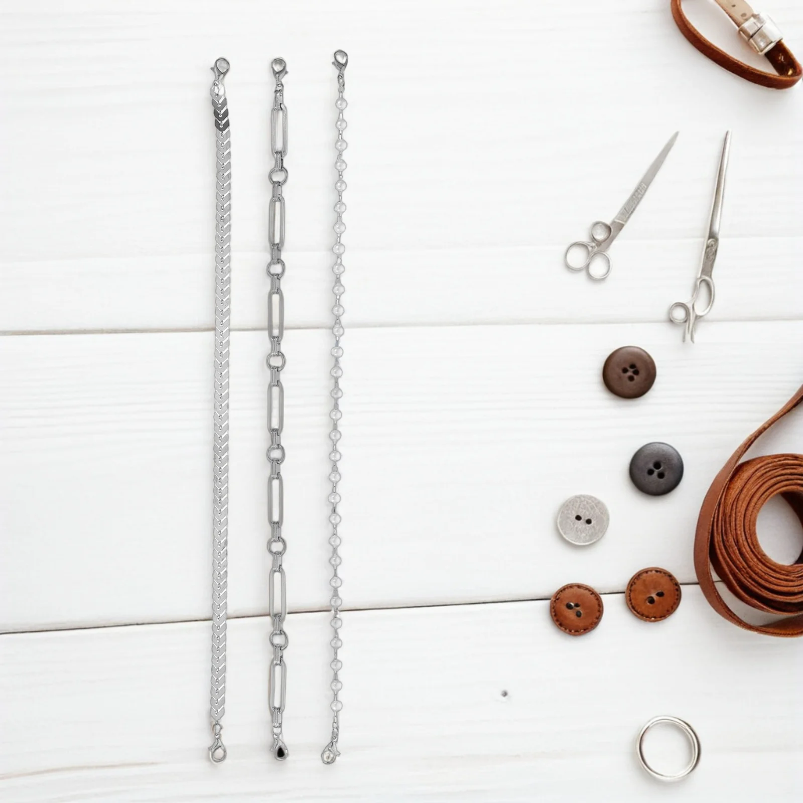 3 قطعة سلاسل قبعة الصيف انفصال المعادن اللؤلؤ النساء قبعة سحر خفيفة الوزن قابل للتعديل للخارجية يندبروف سائق شاحنة قبعة بيسبول