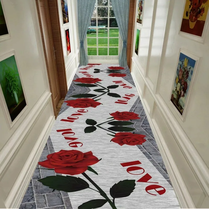 

Modern Runner Long Corridor Carpets for Hallway Decoration Home Floor Mats Luxury Lobby Aisle Entryway Decor Area Rug Washable