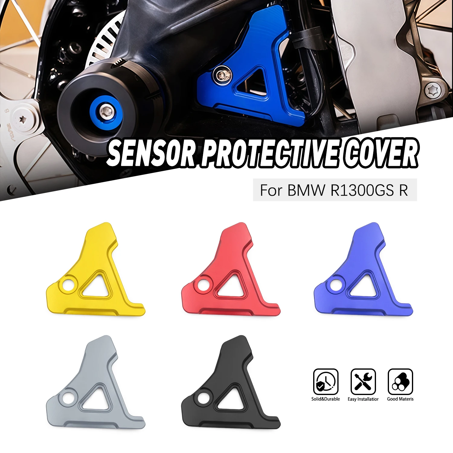 

Motorcycle Front Wheel ABS Sensor Protection Guard Cover Aluminum For BMW R1300GS R 1300 GS R 1300GS ADVENTURE ADV 2024 2025