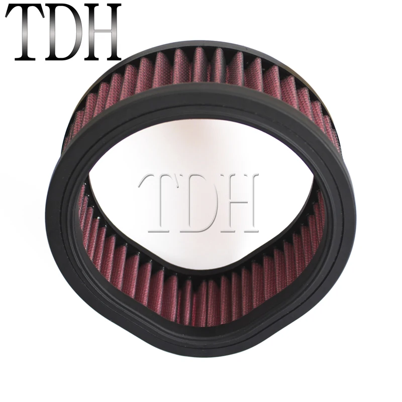 Motorcycle Washable Reusable Intake Cleaner Air Filter For Harley S&S Super E and G Carb Carburetors With Teardrop Air Cleaner