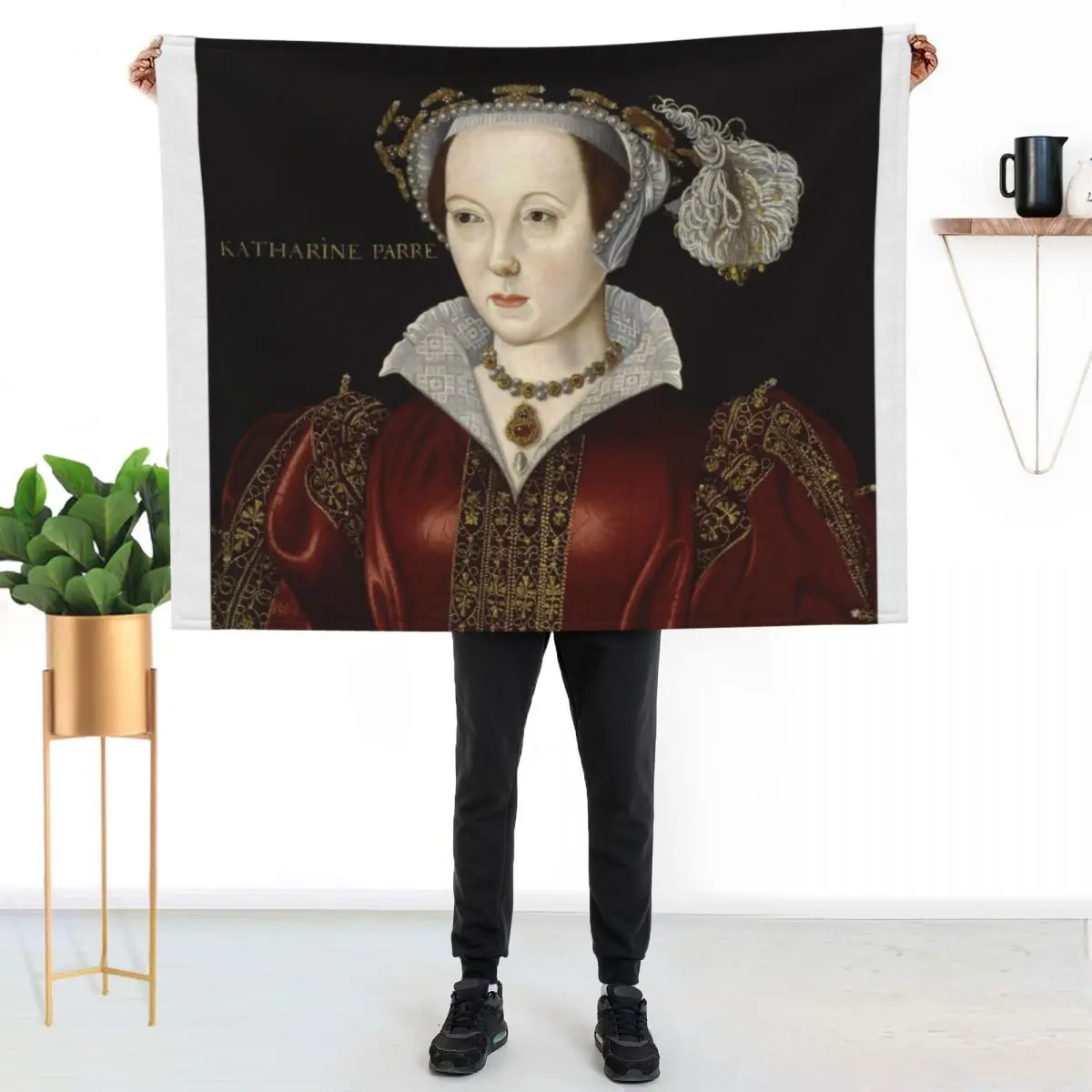 

Catherine Parr Throw Blanket Stylish Decor Blanket Gift for Friends Roommate