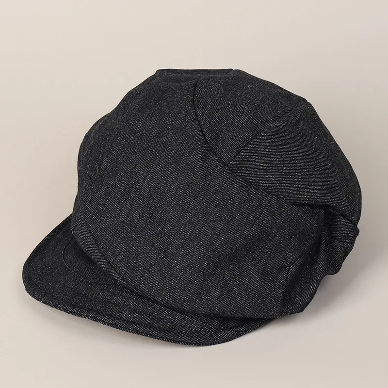 

Cap Denim Women Newsboy Hat Sun Protection Accessory For Summer Spring Climb Outdoor Sports