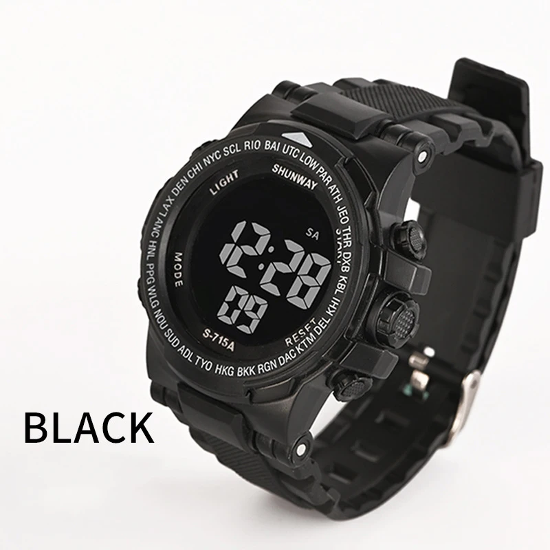 อุทัย CE16 แฟชั่นนาฬิกาอิเล็กทรอนิกส์กันน้ํากีฬามัลติฟังก์ชั่นนาฬิกาผู้ชายนาฬิกาไฟกลางคืนนาฬิกาของขวัญสําหรับ Man