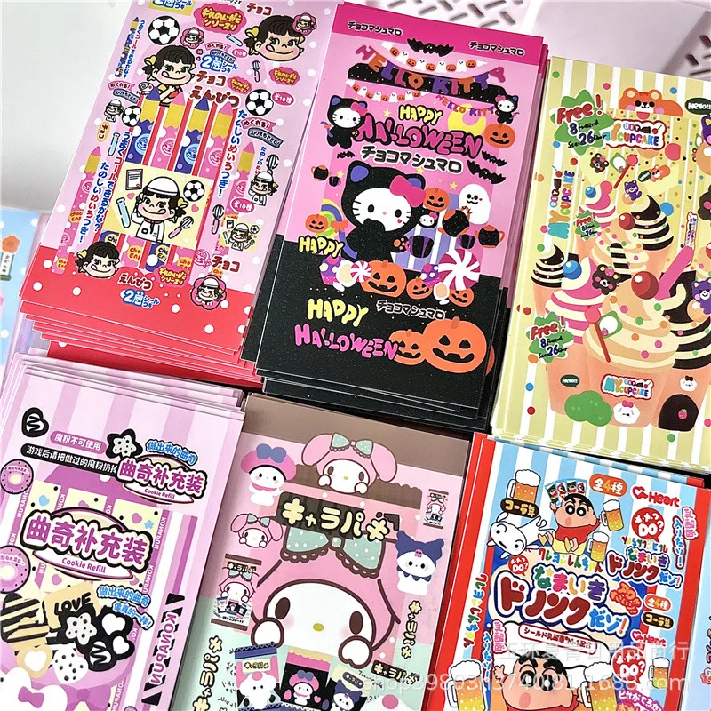 300pcs Cartoon Sanrio Crayon Shinchan Cute Sealing Stickers Packaging Express Card Unpacking Decoration Gift Packaging Stickers