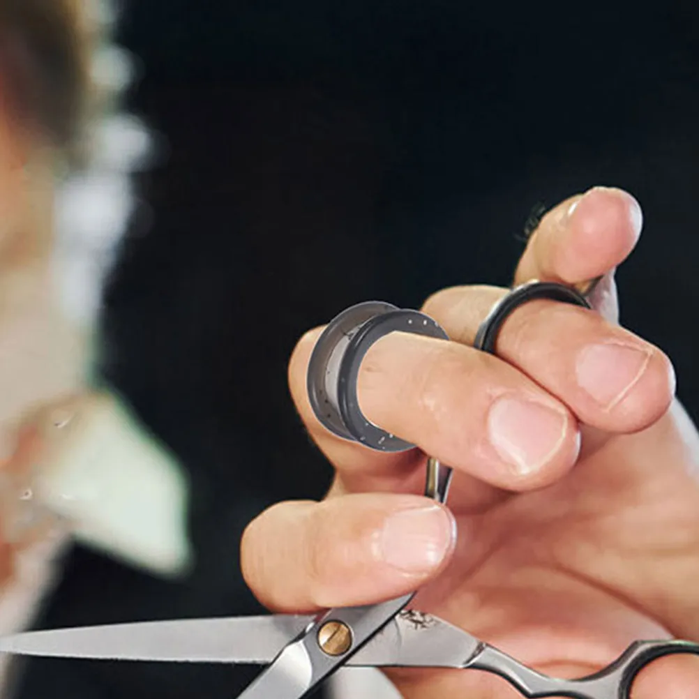 

18 силиконовых колпачков для пальцев (накладки на пальцы) для ножниц, противоскользящие, удобные, для парикмахерских ножниц, защита для пальцев, парикмахерские принадлежности