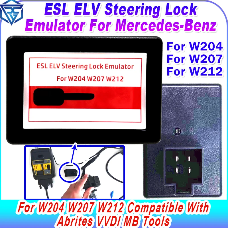 

ESL ELV Steering Lock Emulator Simulator Simulator For Mercedes-Benz For W204 W207 W212 Compatible With Abrites VVDI MB Tools