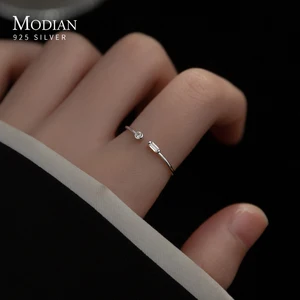 MODAN-14K GOLD RING FÜR Women, echtes 925 Sterlingsilber, einfache leichte und verstellbare Fingerringe, Schmuckgeschenke 12 Hauptverkaufssohle für Taco - №4