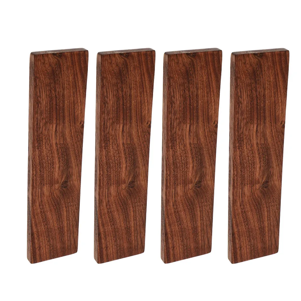 4Pcs Wood Lumber Walnut Natural Grain Solid Board Home Decor DIY Projects 7.8x1.9x0.4 Woodcraft Handcraft Wood Blocks