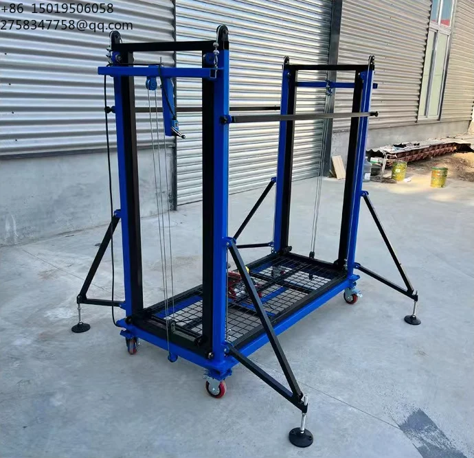 Remote Control Mobile Climbing Platform Lift  5m 6m Electric Scaffold with Motor Core Component