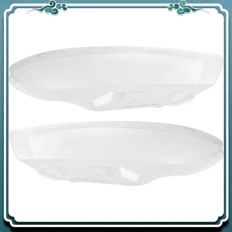 

ABTU-Pair(Left+Right)For Scirocco 2008-2014 Car Headlight Lens Cover Replacement Transparent Lampshade Glass Shell