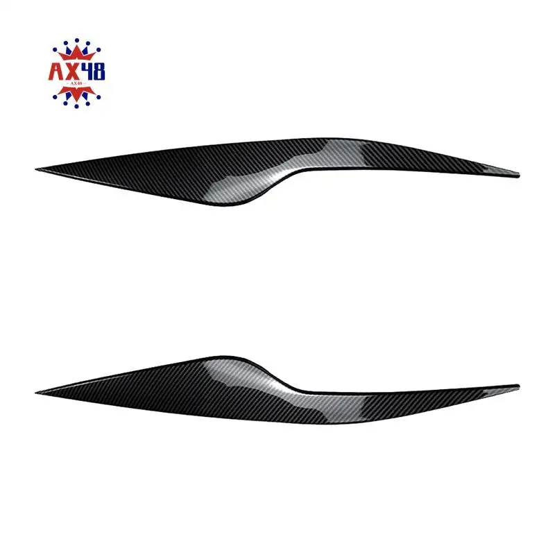 

AX48-1Pair Headlight Eyebrows Trim Cover Accessories For Ford Focus MK2 C307 2008-2011 Head Light Lamp Eyelid Decorative Sticker