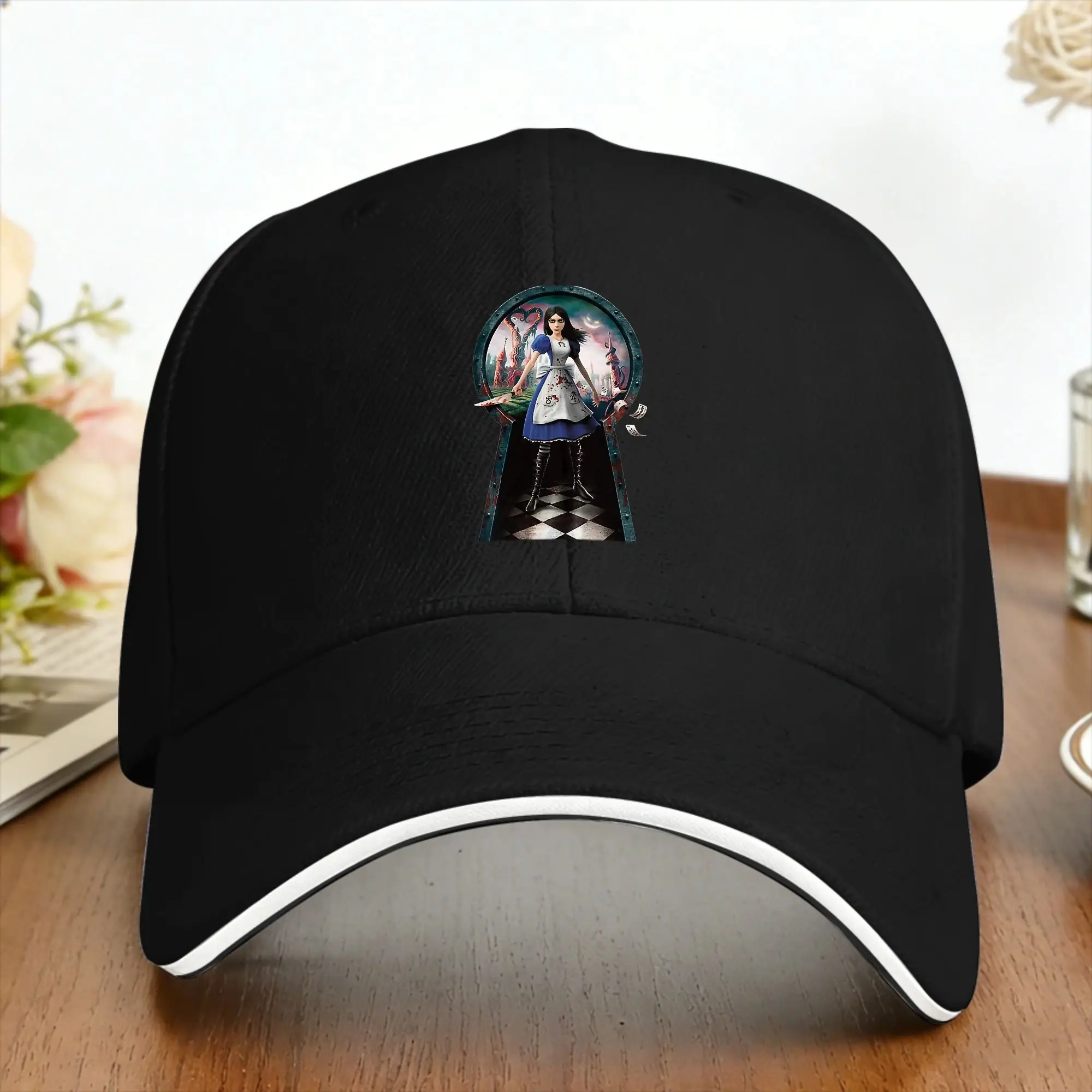 A-Alice Madness Returns Casual Baseball Cap Game  Tennis Skate Trucker Hat Summer Dropshipping Snapback Cap