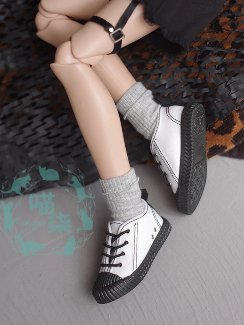 BJD Shoes Doll Casual Rubber Soled Canvas Shoes For 1/3 1/4 1/6 BJD SD DD MSD MDD YOSD SD17 Uncle POPO68 Doll Accessories