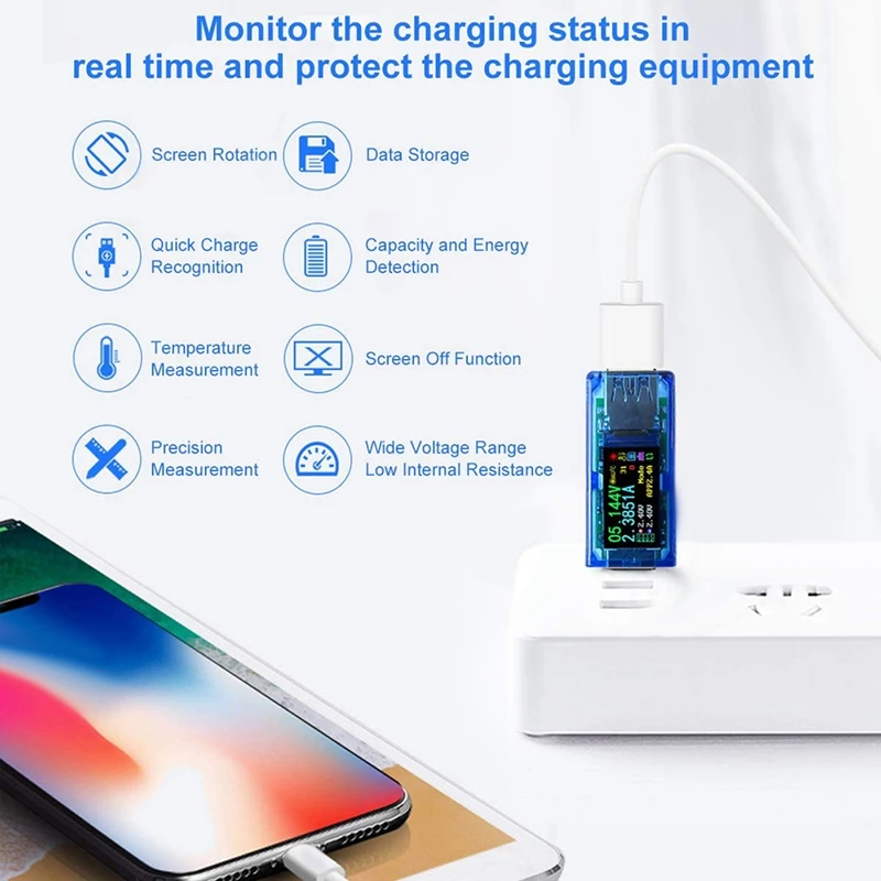 USB 3.0 Tester Multimeter 3.7-30V 0-4A USB Voltage Tester USB Digital Current And Voltage Tester Meter Voltmeter