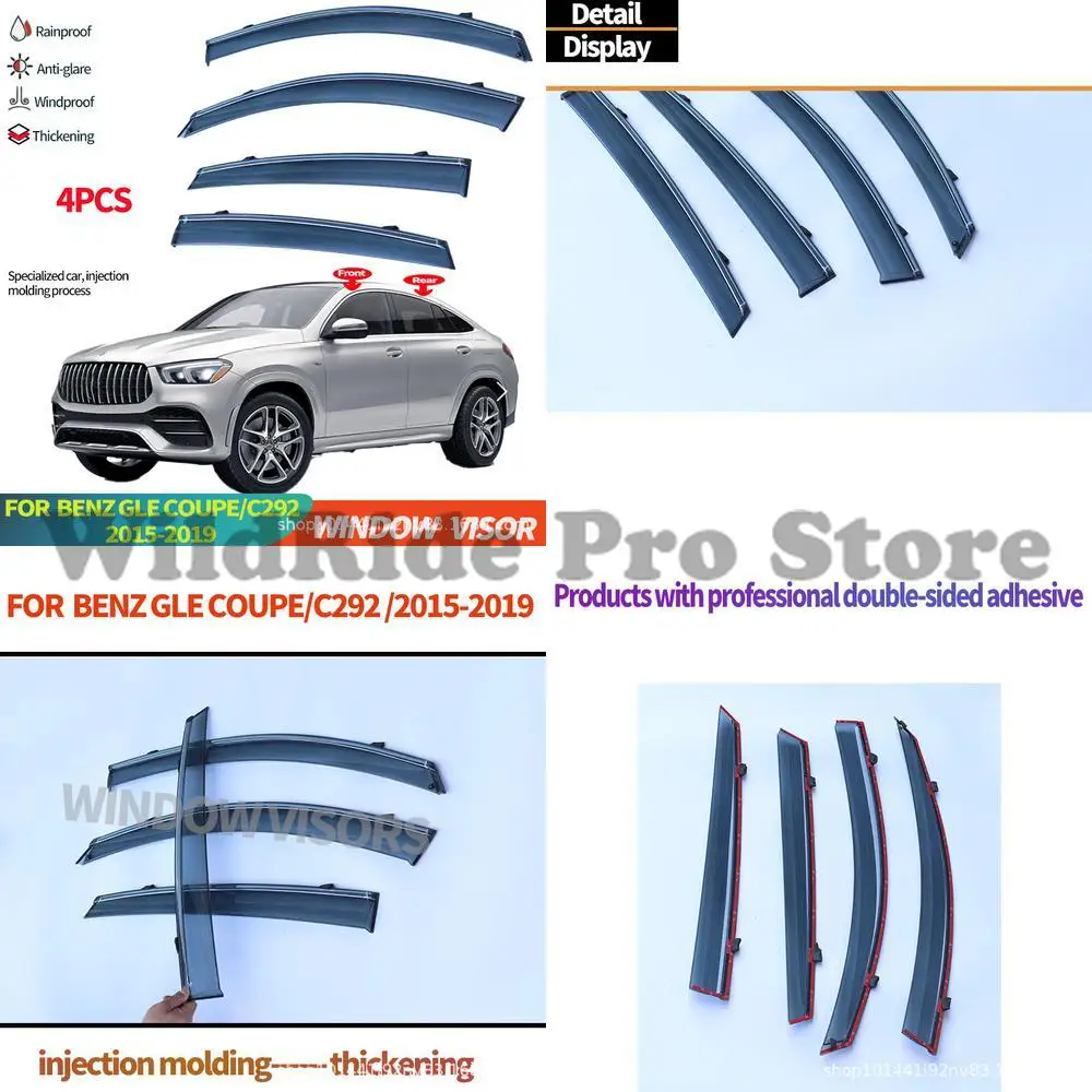 

1 set For Mercedes GLE Coupe 2019 Window Visor Rain Guard Car Side Window Deflector