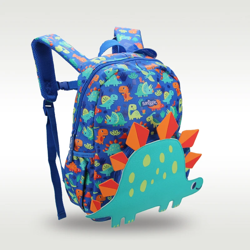 Australia Smiggle zaino per bambini originale di vendita caldo zainetto di dinosauro blu freddo di alta qualità 3-6 anni 14 pollici