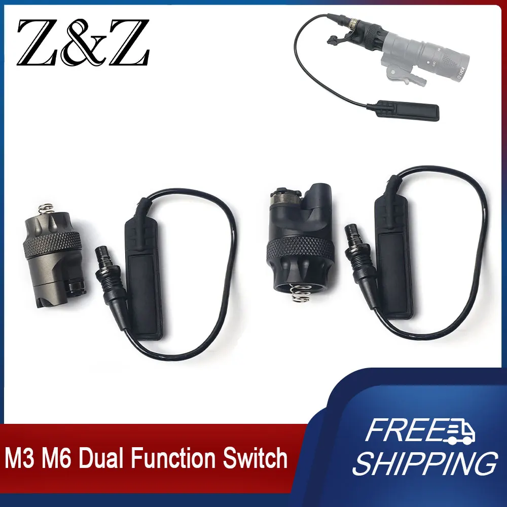 

Tactical Flashlight Tail Cover Switch For M300 M600 Series Remote Pressure Switch Upgrade TailCap Control Hunting Weaponlight