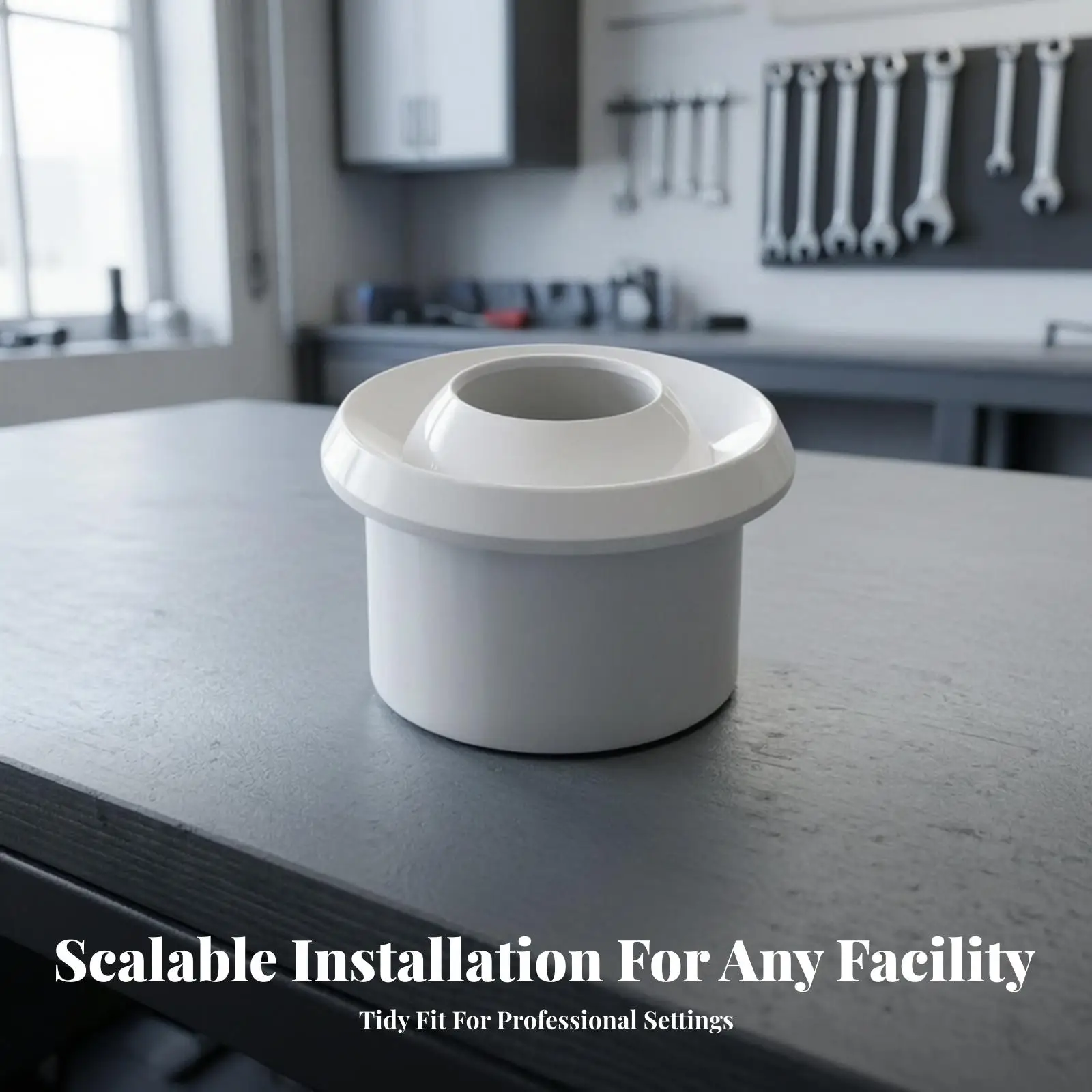 Directional Air Conditioning Outlet 360 Degree Round Flange White for Public Space Ventilation