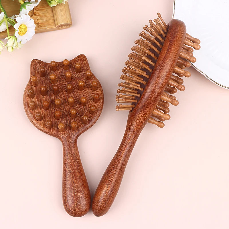 

Cushion Massage Combs Double-Sided Wood Cushion Comb Hair Brush For Hair Styling Anti-Static Scalp Stimulating Whole Body Use