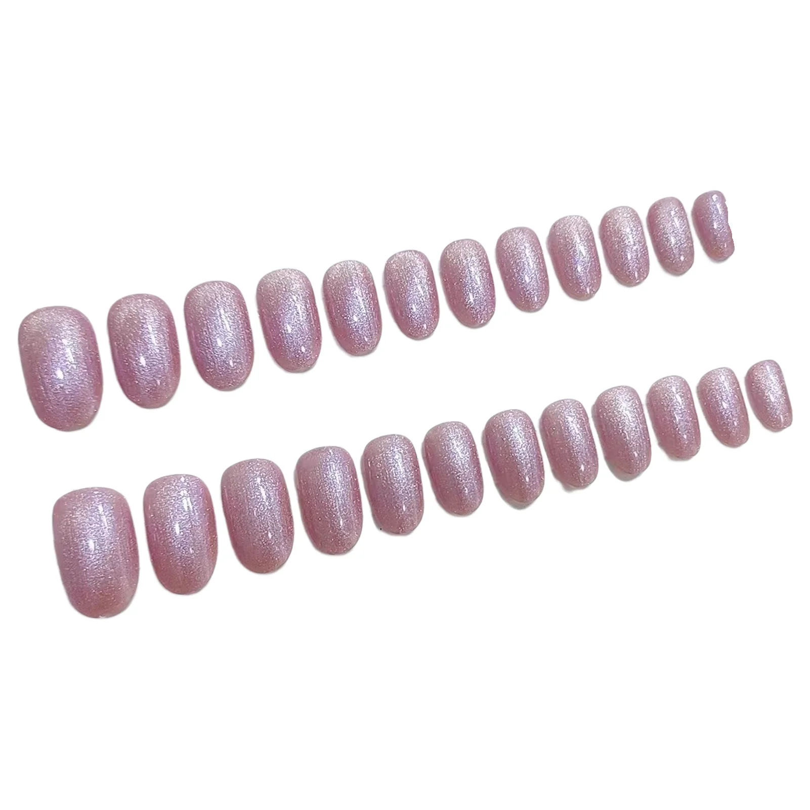 Elliptical  False Nail for Girls Gentle Color Long Lasting Resin Artificial Nail for Outgoing Dress Matching