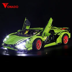 Vonado LED Lighting Set for 42115 Sports Car Light Kit, Not Included the Building Block