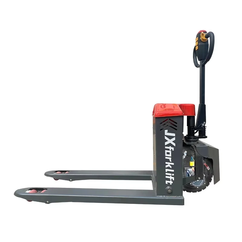 With Hydraulic Lifting Large Battery Long Endurance 2Ton Load Full Electric Pallet Jack Forklift All Terrain Universal