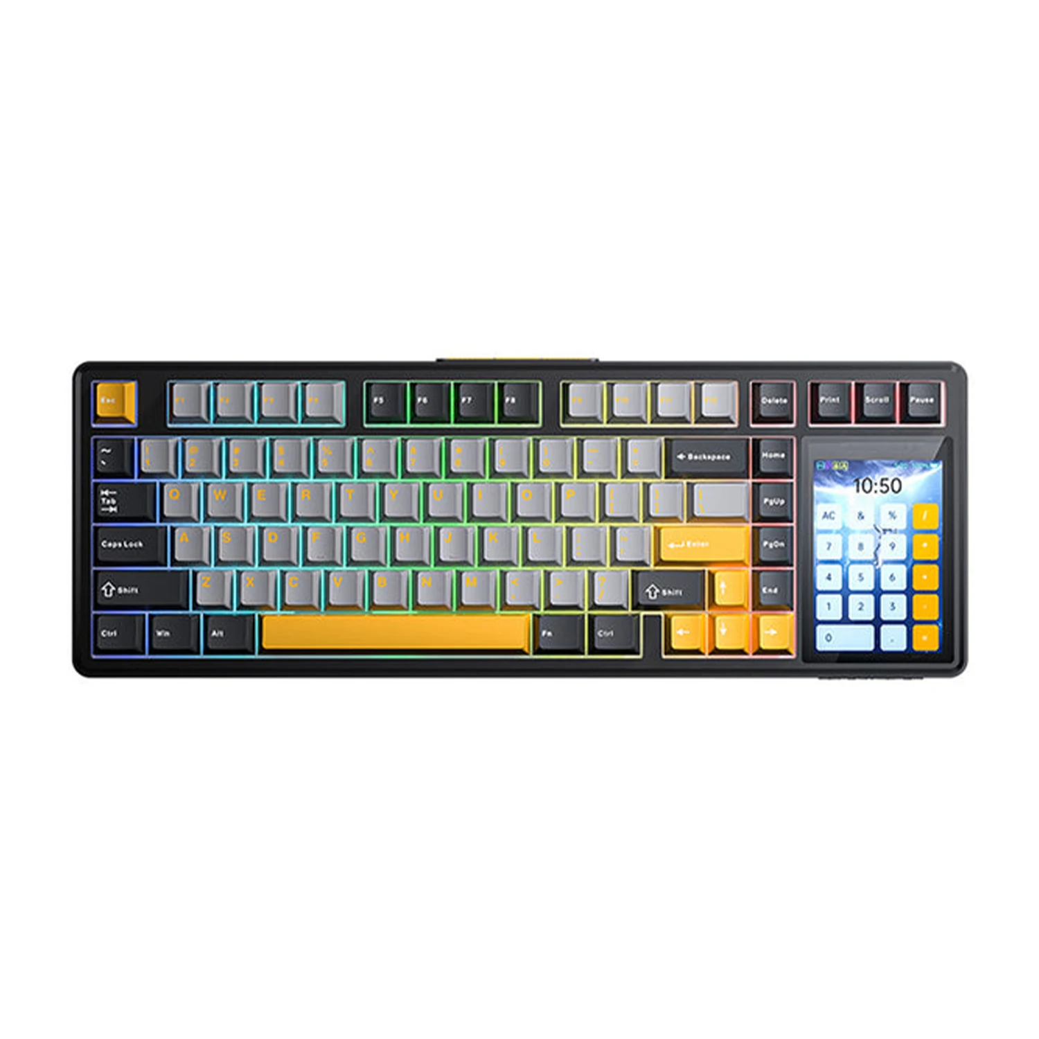 Aula L99 Mechanical Gaming Keyboard With 3.98-inch Display Gasket Structure Wireless Tri-mode RGB Hot Swap Custom Keyboards