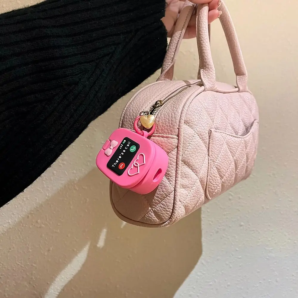 거울 충격 방지 블루투스 이어 버드 케이스가있는 전화 모양의 이어폰 케이스 Airpods 1/2/3/Pro/Pro2 용 미니 실리콘