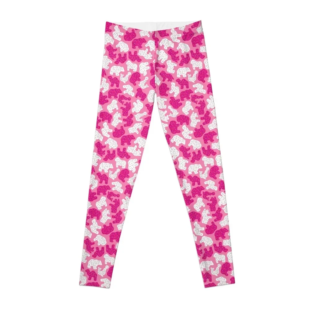 

Pink Frosted Animal Cookies Leggings sports for gym jogging pants Womens Leggings