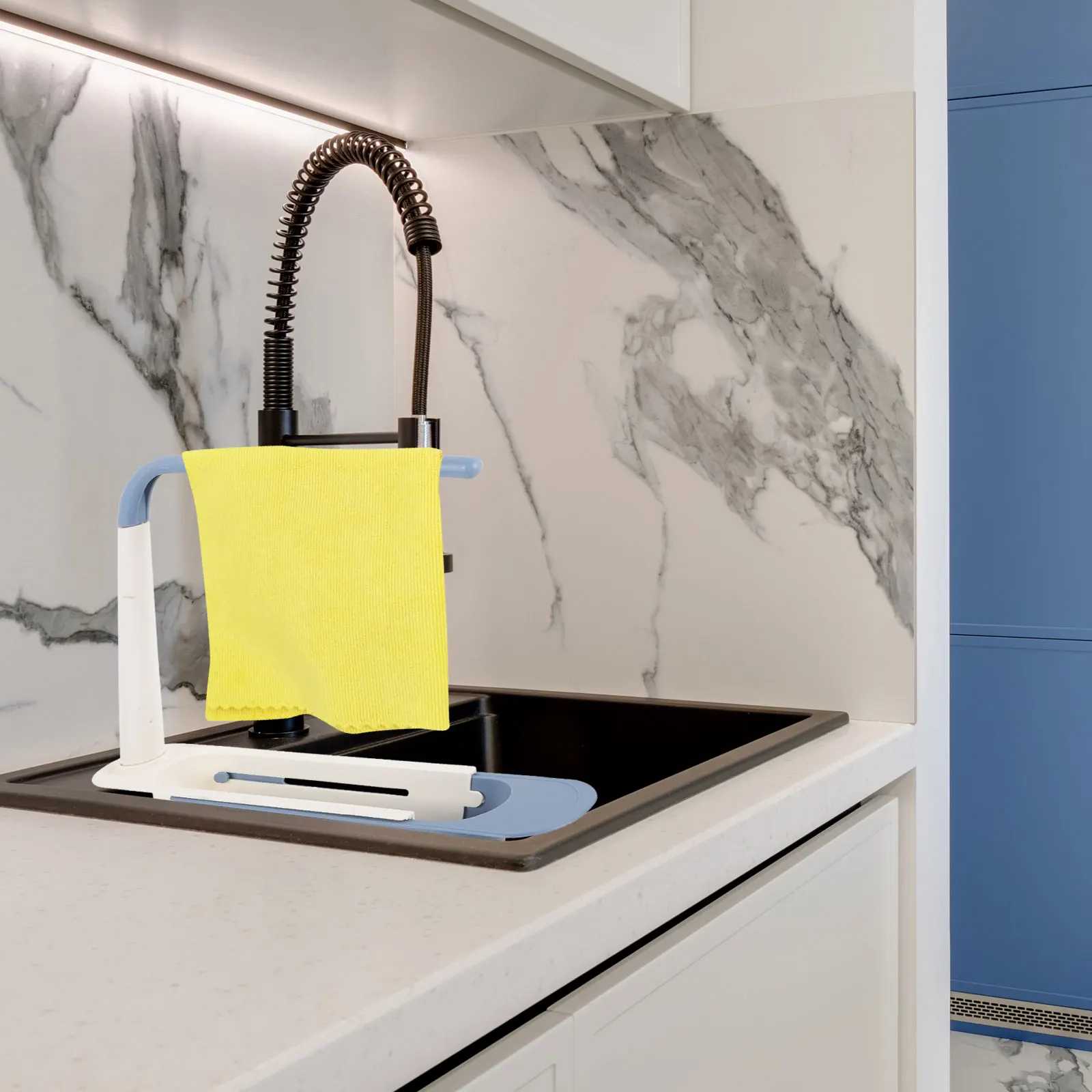 

Telescopic Drain Rack Kitchen Sink Organizer Sponge Holder Shelf PP Material Cost Effective Telescopic Sink Shelf Household
