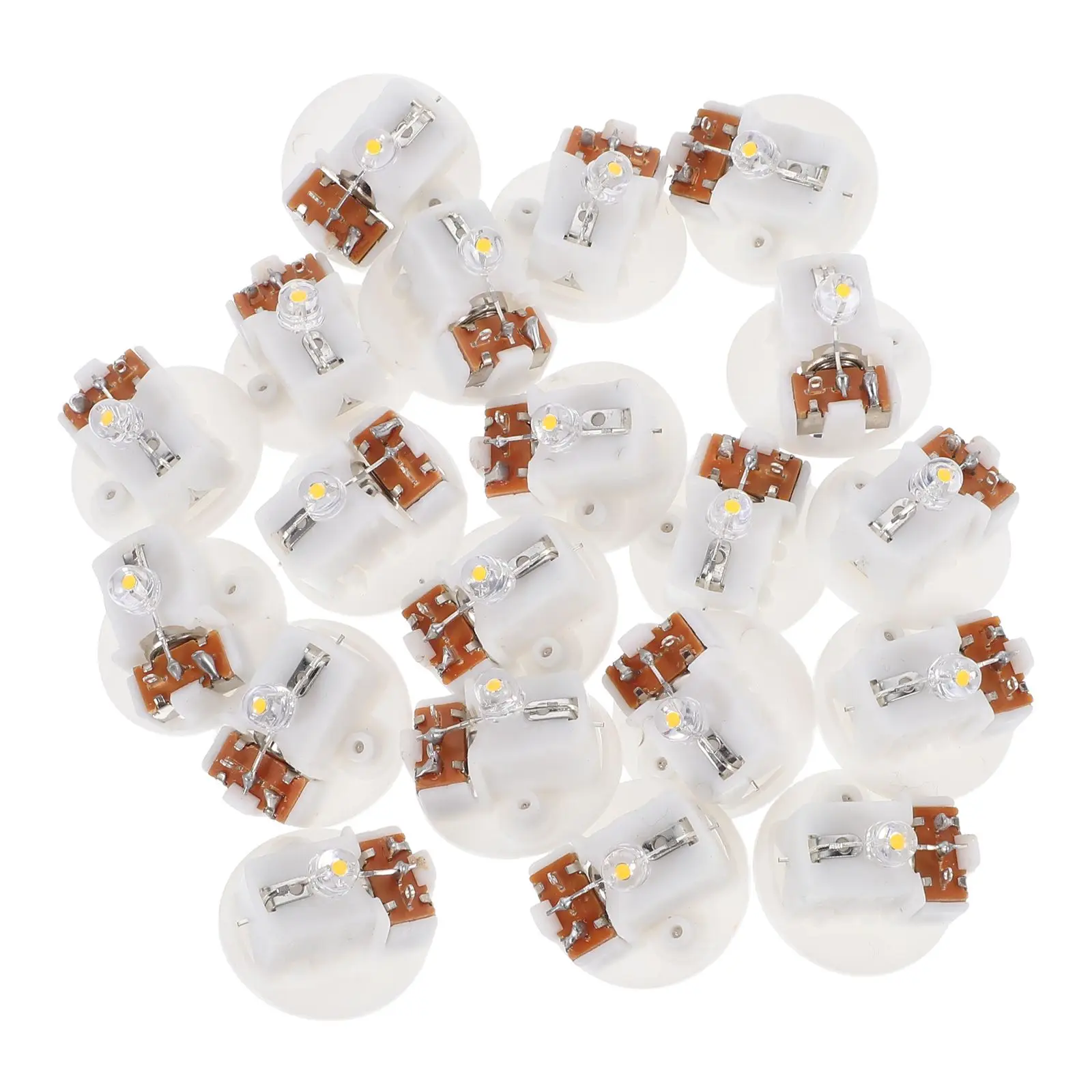 

20pcs Luminous Keychain Fob LED Light Portable Mini Plastic Traffic Keyring Rechargeable Seven Colors