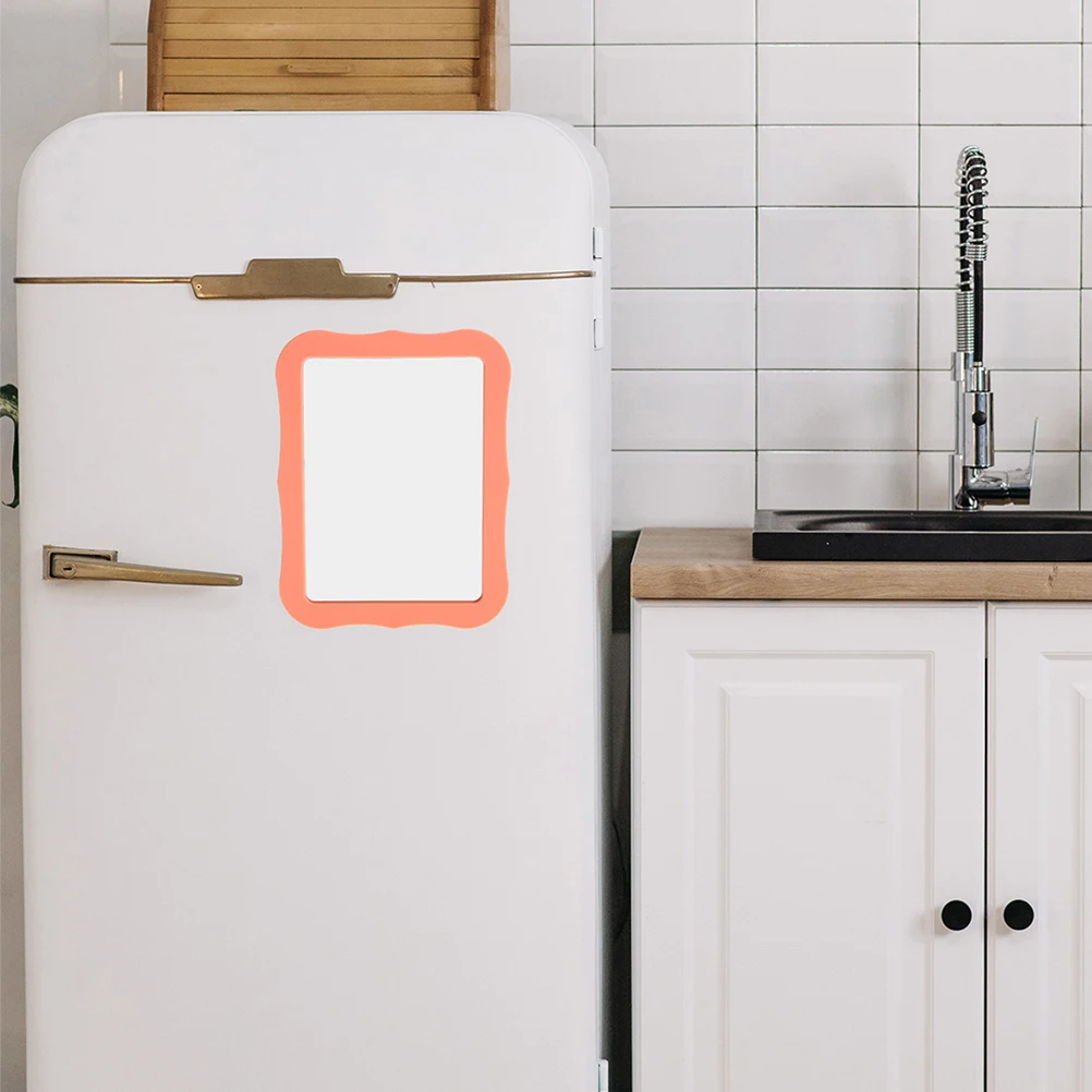 

2Pcs Magnetic Mirror 5x7 Inches Highdefinition Portable Makeup Mirror for Locker School Office Bathroom Refrigerator Cabinet