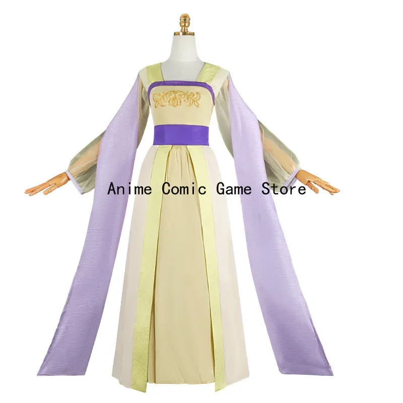 Косплей Маомао Косплей Костюм Аниме Аптекарь Дневники Ролевая игра Желтый Ханфу Хэллоуин Карнавальный наряд для женщин