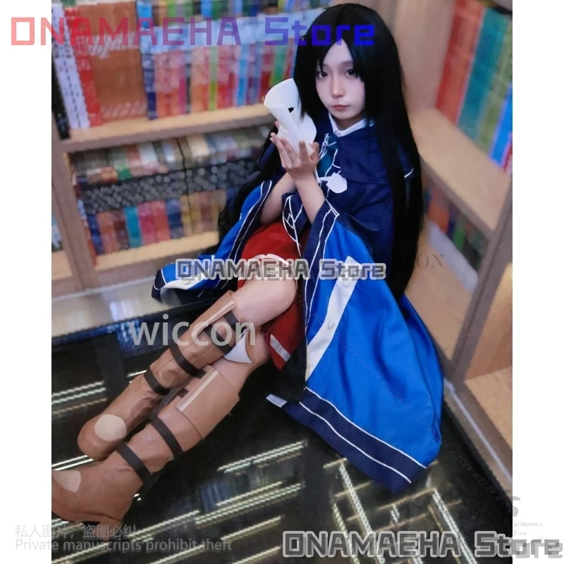 Anime Mushoku Tensei reencarnación sin empleo Cosplay Nanahoshi Shizuka disfraz capa uniforme vestido pelucas máscara para mujer personalizada