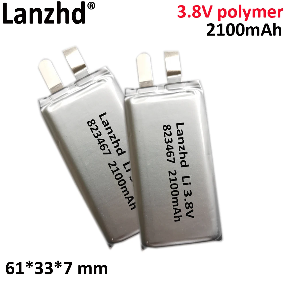 3.7V high rate polymer lithium Suitable for Mini 3, 3 Pro Cell flight battery drone power cell 823467 2100mAh 67*348*8.2mm