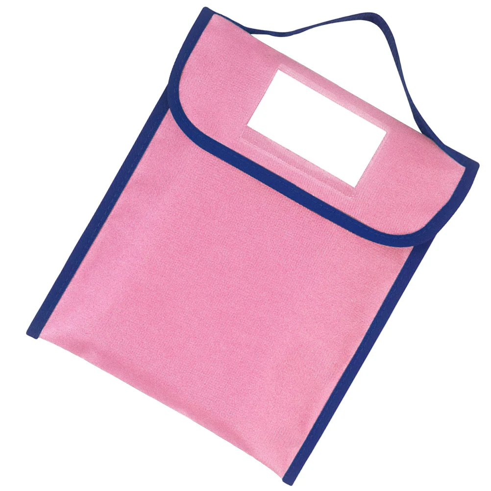 Large Capacity Book Pouch Nylon Tote Bag Lightweight Portable Tote for Travel Office Study Book Pouch Students Stationery Bag