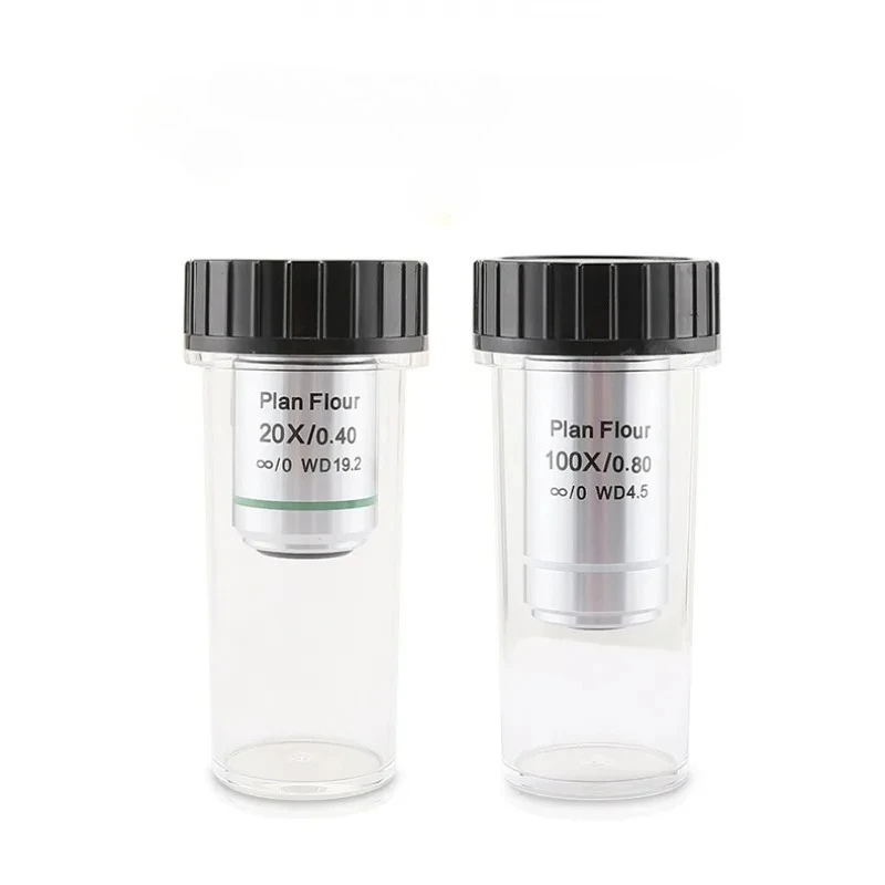 Metallurgical Plan Semi-apochromatic Fluor Infinity Objective Lens M26 Long Working Distance Nikon Replacement Lens