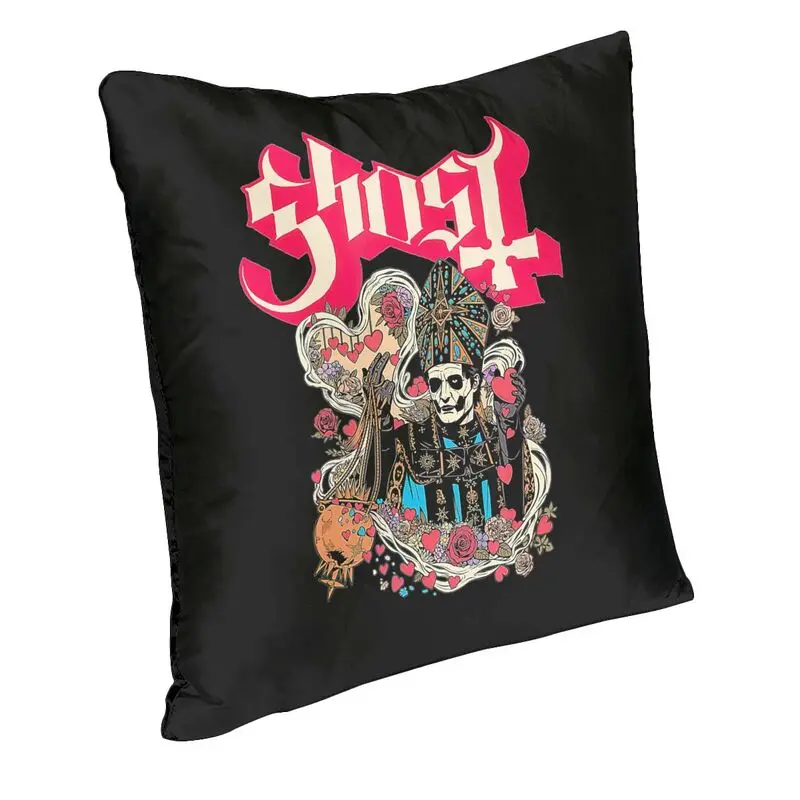 Swedish Rock Band Horror Ghost Cushion Cover 45x45 Home Decor Print Throw Pillow for Sofa Double Side