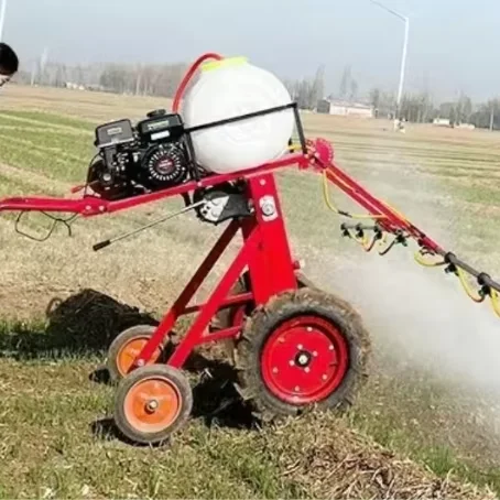

Hand push spray, agricultural boom spray, self-propelled small four-wheel elevated spray