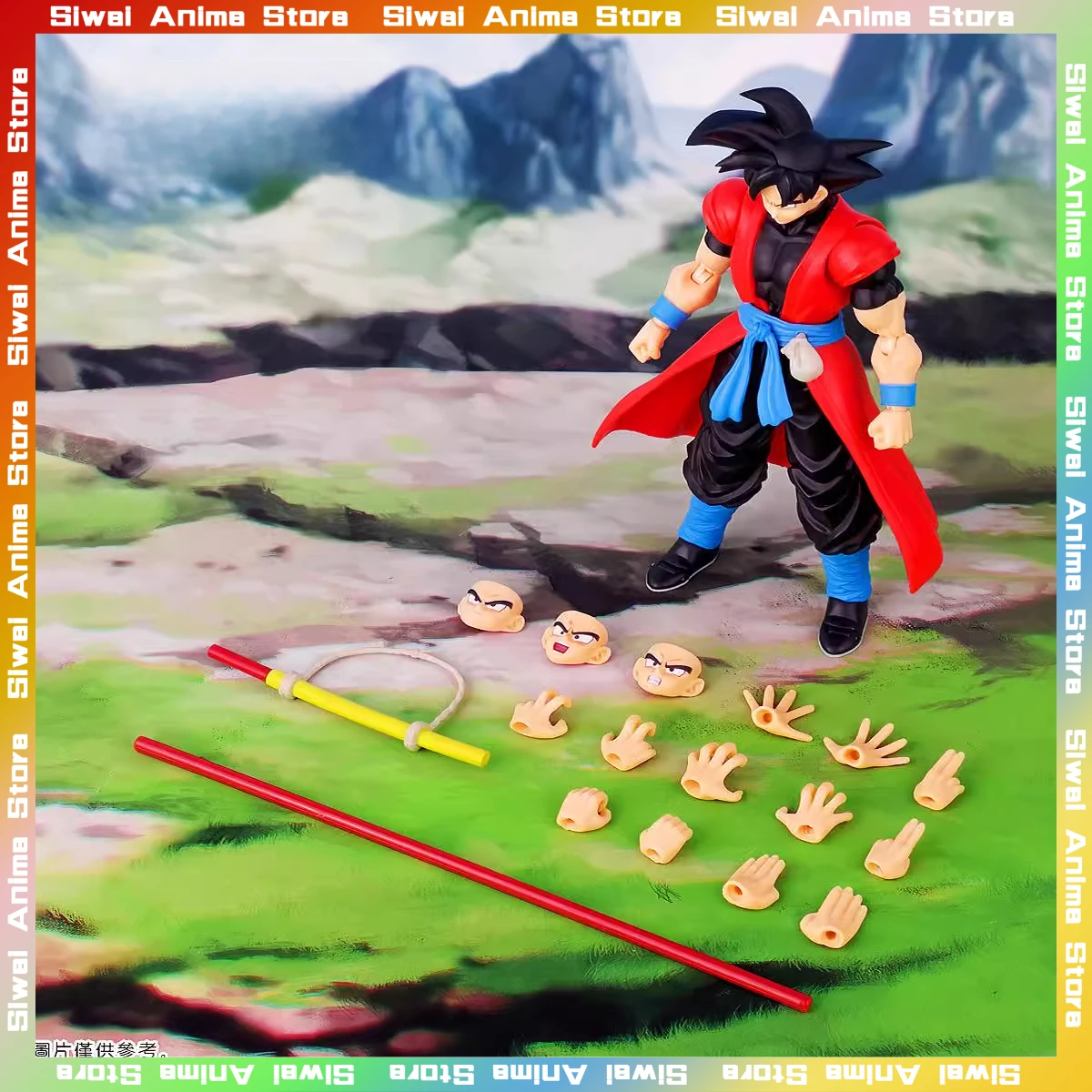 

Demoniacal Fit Dragon Ball Time Commando Son Goku с оружием Ruyi Stick SHF аниме фигурки героев коллекция модель игрушки подарки