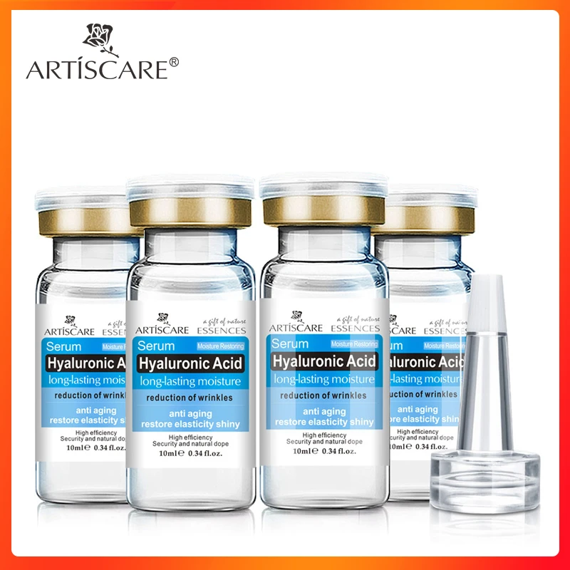 ARTISCARE-suero Facial de ácido hialurónico, productos hidratantes e hidratantes para el cuidado Facial, esencia HA, 4 unidades por lote