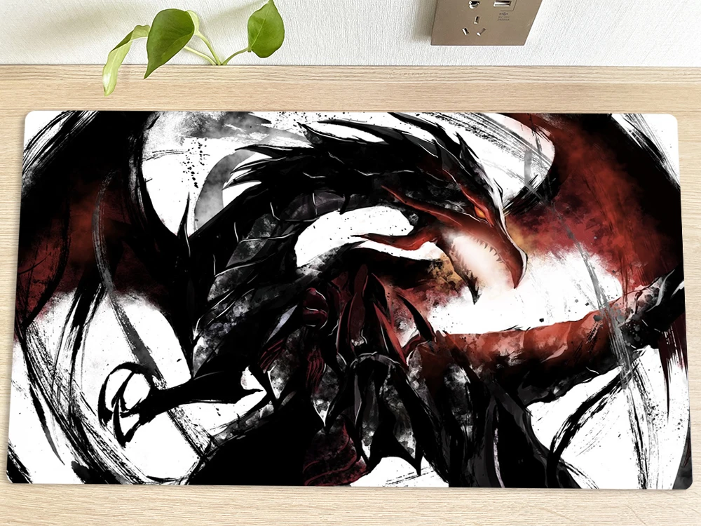 YuGiOh Playmat Red-eyes Black Dragon CCG TCG  Mat Trading Card Game Mat Table Playing Pad Mousepad 60x35cm Mouse Pad