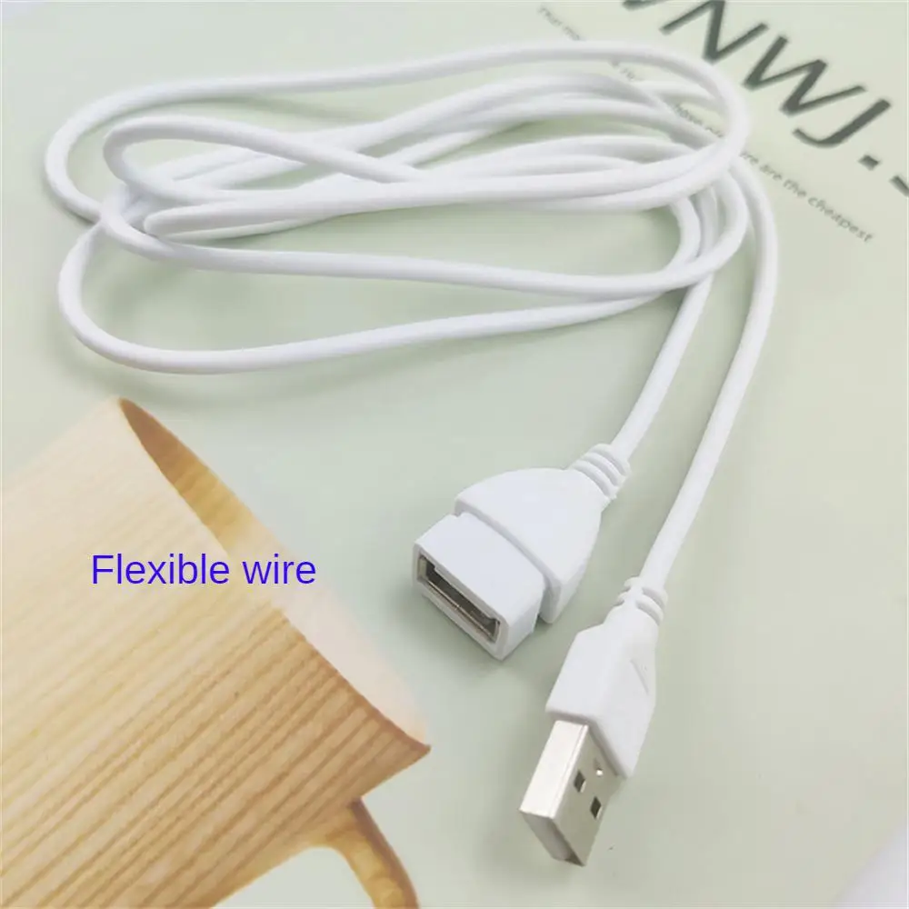 1/2/3PCS Beige White Data Line Wide Scope Of Application Spare Parts Extension Cord Usb Male To Female Usb Male To Female