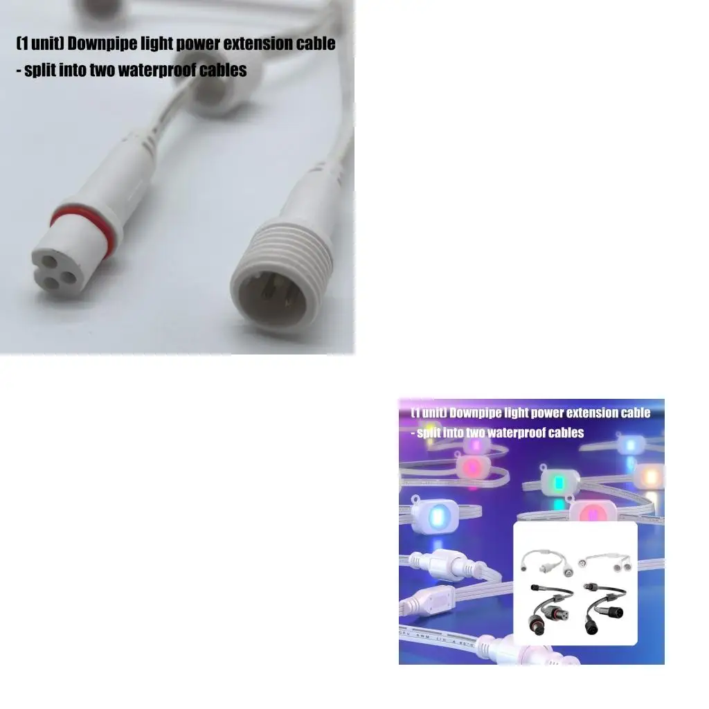  MultiDevice Extension Cord Waterproof Y-Splitter for Efy Permanent Light