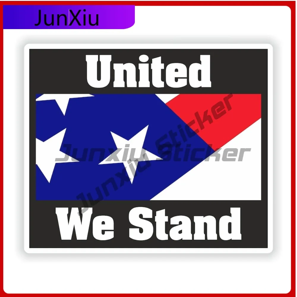 

Usa United We Stand Flag Stickers Vinyl Decals Decorative Motorcycle Camping Logo Pattern Sticker Car Decoration Cars Suv Yacht