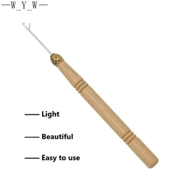 Micro Rings Loop Tool Threader Crochet Needle Used With Hair Plier and Beads for Human Hair Feather Extension Tools