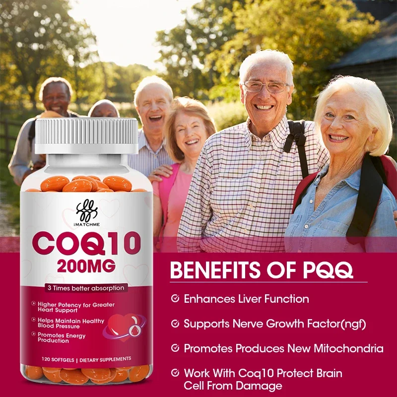 Q10 Capsules 120 Coenzyme Provide Energy Vitamin Health Food Organic Ultra High Absorption