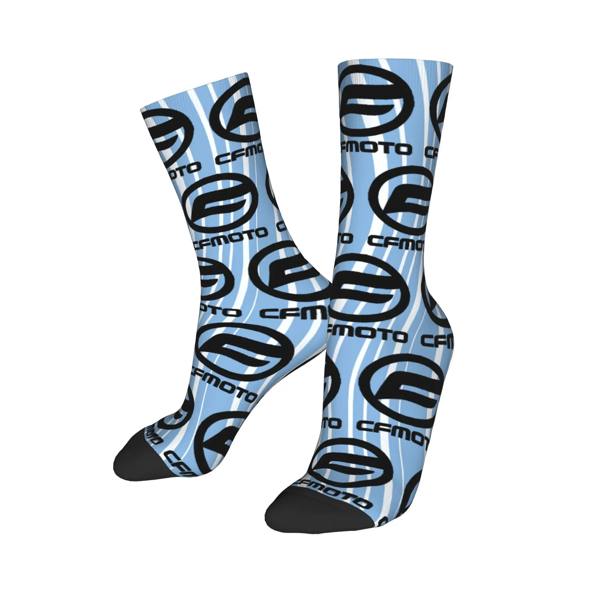 

Custom C-CFMotoes Cool Mens Line pattern Dress Socks Unisex Warm Breathbale Crew Socks
