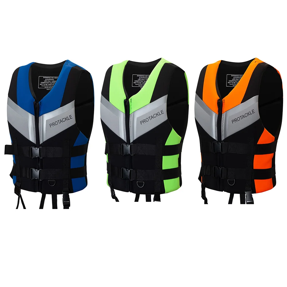 

Neoprene Life Vest Buoyancy Drifting Safety Vest Lightweight Safety Buckle Floating Foam Adjustable for Surfing Sailboard Rowing