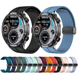 Magnetic Folding Buckle Band for HAYLOU Solar 5 SmartWatch Silicone Strap for HAYLOU Solar 5 Watchband Bracelet